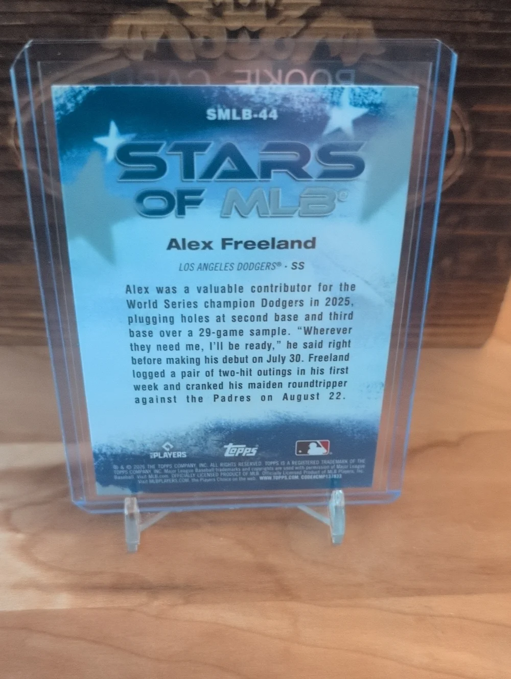 2026 Topps Series 2 Alex Freeland Stars Of MLB Rookie Card Dodgers - Picture 2 of 2